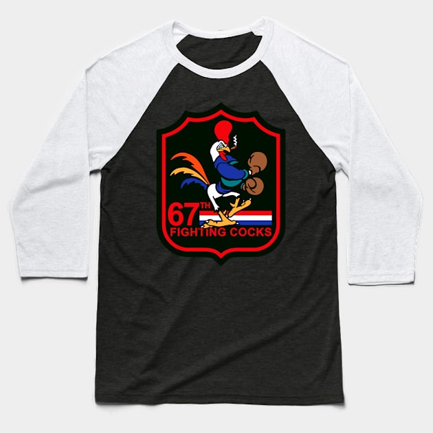 67th Fighter Squadron Baseball T-Shirt by MBK